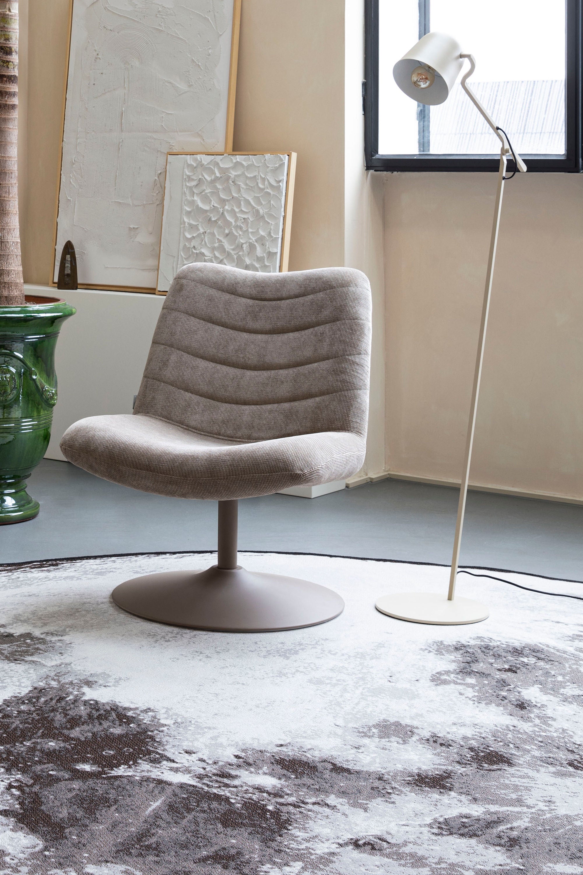 Zuiver Lau Brown Rice Floor Lamp